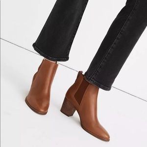 Brown Heeled Ankle Boots